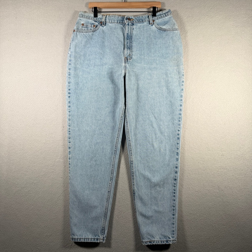 Vintage Levis 550 Relaxed Fit Tapered Leg Light Wash Jeans USA Made 18W 36x30